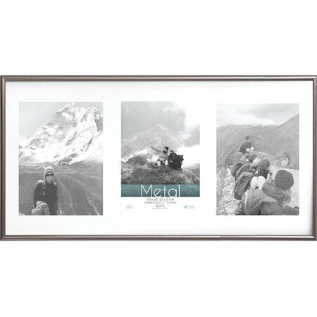 MADE4MANSIONS Metal Frames Silver Wall Frame, 10 x 20 in. MA3845720
